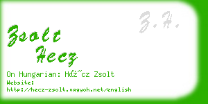 zsolt hecz business card